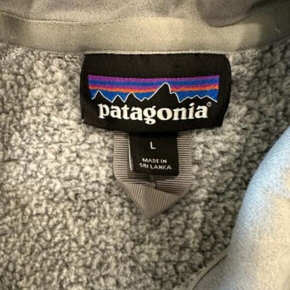 PATAGONIA Grey Fleece Sweater- Size L - Picture 4 of 4